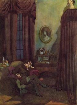 pearls-and-empty-rooms: The Raven   by Edgar Allan PoeIllustrated by Edmund Dulac 