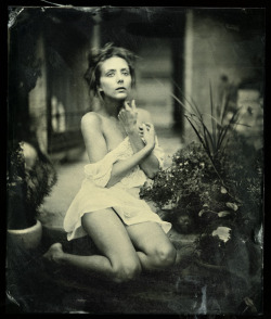 brookelynne:Brooke Lynne | Mark Sink Collodion Wetplate  Since I’m all over the wetplates these days, here’s a shot from the inception of my obsession: the first time I modeled for wetplate; for Mark and Kristen, and by the 3rd plate I knew I would