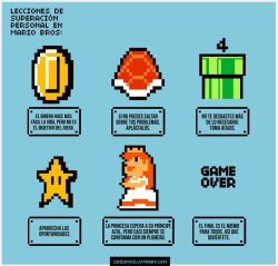 me-convierto-en-geek:  Lecciones de superación personal en Mario Bros via: cinismoilustrado.com 