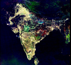  This is a photo of India, taken 12 hours ago by NASA. Today is their festival of lights; Diwali. 