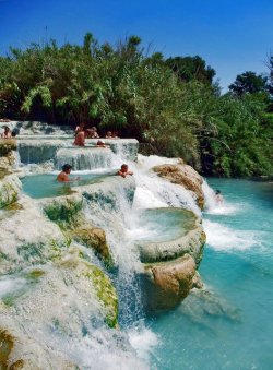 sweetalchemy:  janifericheng:  That looks soooo goood right now.  Thermal Springs!  (via Fancy - Saturnia Thermal Springs)  Sign me up! 