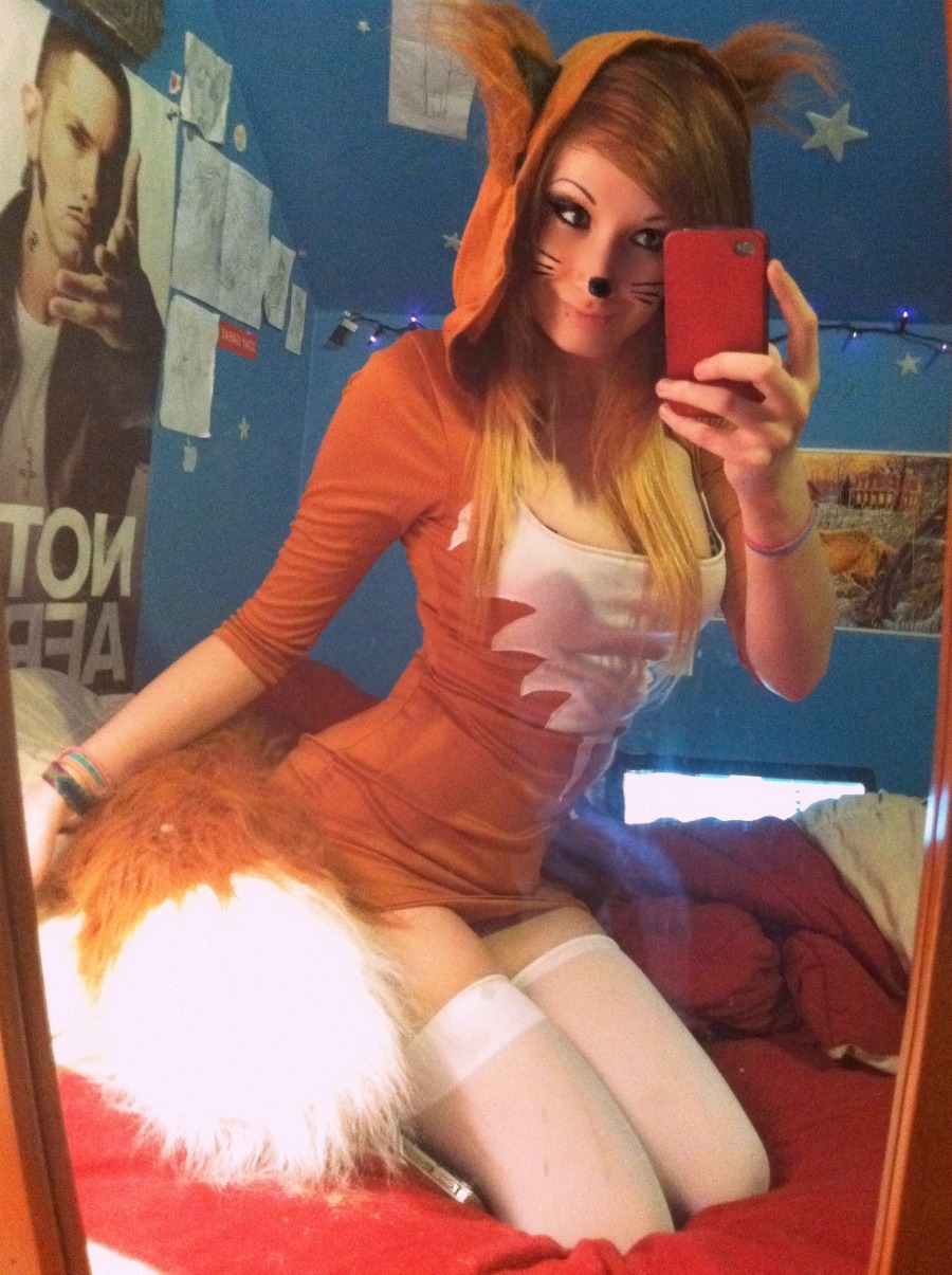Plus size sexy fox halloween costume