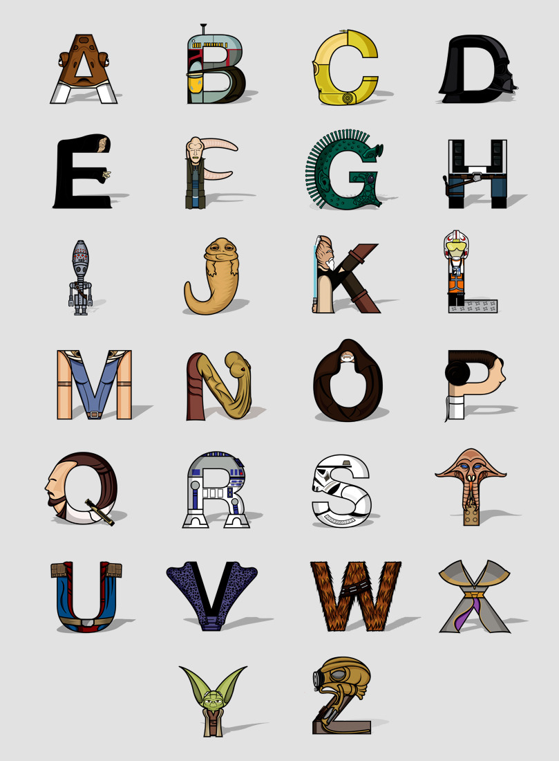 Sexy alphabet letters