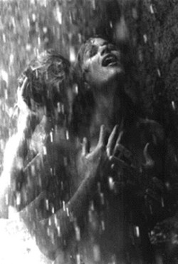 be-pleasing-always:  And he took her, hard, fast and furious, the rain silencing the screams of ecstacy. 