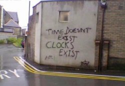 b4rebones:   my favourite photo on tumblr mindfucked me for a lifetime this is creepy i want a hug I reblog this every time I see it Time is relative. Who are we to say sixty seconds equal a minute… Exactly Shit That wall speak the truth.    Fuck these
