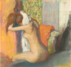 Edgar Degas, After the Bath, Woman Drying Her Neck, 1895-98.