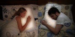theycallmegranger:  This is pretty cool! Scottish designer Joanna Montgomery designed a pillow for couples in long-distance relationships. Each person wears a ring sensor to sleep at night. When one person goes to bed, their lover’s pillow begins to