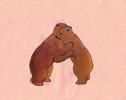 vanilladelicacies:  Bear hug! &lt;3 