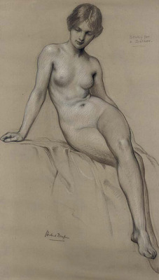 soyouthinkyoucansee:  Herbert James Draper 1864-1920 Study for his ” the Kelpie” painting.  WOWOWOWOWOW.
