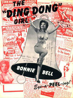 Bonnie Bell   aka. &ldquo;The Ding-Dong Girl&rdquo;.. Promotional handbill generated by her theatrical representative: &lsquo;Trixie Rogers Theatrical Agency&rsquo;..