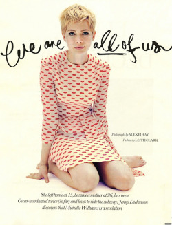 theclotheshorse:  calivintage:   michelle williams for elle uk.   I want to look like this 24/7 