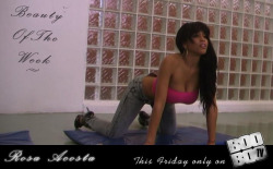 rosa acosta getting her stretch on