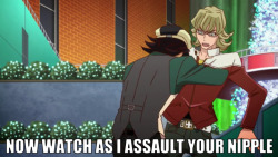 fat-cat-studios:  Me alone in my dorm for the weekend + Tiger and Bunny = this  I laughed