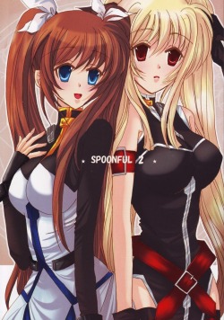 Spoonful 2 by Sea Star A Magical Girl Lyrical Nanoha yuri doujin that contains large breasts, censored, fingering, breast fondling/sucking, cunnilingus. EnglishMediafire: http://www.mediafire.com/?t99yf4dhrfted87