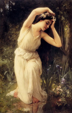 23silence:  Charles Amable Lenoir (1860-1926) - A Nymph In The Forest  Quickly becoming one of my favourite artists.