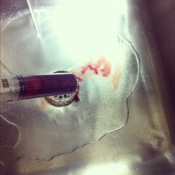 The butchery&hellip;at work. Yes that&rsquo;s blood from someone&rsquo;s knee 😳😷 (Taken with instagram)