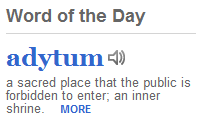 Dictionary.com&rsquo;s word of the day ;D