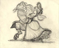 beautefragile:  Beauty and the Beast concept art by Glen Keane! 