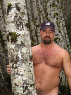 anonbear:  anonbear: Wanna more of Chris? set.1   set.2  guysthatgetmehard:  wood   Bear in the woods