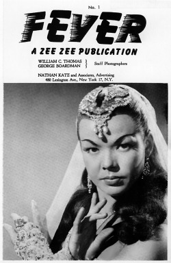 Nejla Ates    aka.“The Turkish Delight”.. Appearing on the title page of the premier issue of &lsquo;FEVER&rsquo;; a popular 50&rsquo;s-era Men&rsquo;s Digest..