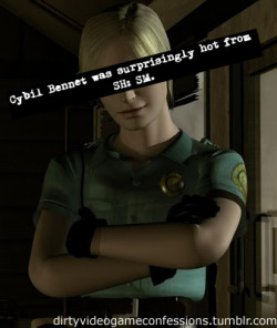 dirtyvideogameconfessions:  “Cybil Bennet was surprisingly hot from SH: SM.”   What. If this confession is about Silent Hill: Shattered Memories, why is it using a screencap from Silent Hill 1? What? Also there are three variations of Cybil in Shattered