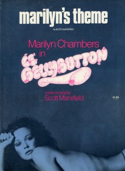 Sheet music for the song &ldquo;Marilyn&rsquo;s Theme&rdquo; from the 1976 off-Broadway production Le Bellybutton.