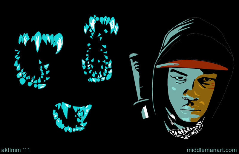 I love ATTACK THE BLOCK, so I made this piece &ldquo;Moses vs The Monsters&rdquo;. Enjoy. http://andrewklass.tumblr.com/ @AndrewKlass
