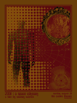 fuckyeahsciencefiction:2001 A Space Odyssey Silkscreen Poster