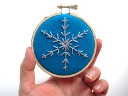 amorningcupofjo:  Handmade snowflake ornaments by mlmxoxo. :)  Uwahh I love these. I wanna try this!