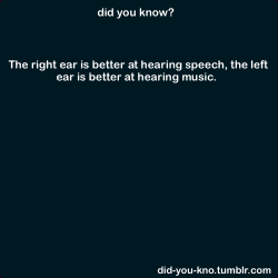 did-you-kno:  Source  Explains why I&rsquo;m always yelling at people &ldquo;WHAT?&rdquo;, even with them facing my good ear.