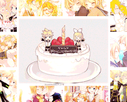 icanchangemylife:  Happy Birthday Kagamine Rin &amp; Len! 12/27 | Edit by: ❥ 