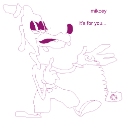 chickensnack:  anthony threatened to hurt me if i didn’t draw goofy  I&rsquo;d say this is pretty GOOFY