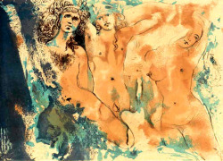 Salvador Dali (Spanish, 1904-1989) - Three Hippies - 1970