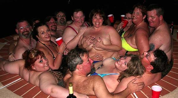 Fat people orgy