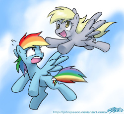 More Derpy and Rainbow Dash love
