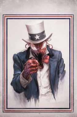 vampybitme:  svalts:  Carnage U.S.A. Vol 1 - 5 Covers - by Clayton Crain Website | Twitter | deviantART (via: herochan)   hey I have the comic! :D Love it-vampy  