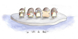 colormebold:  penguins&lt;3 