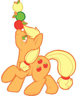 leekeybeth:  drawingponies:  While I’m drawing major characters, it’s time to do Apple Jack!  best poni 