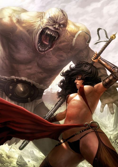 Barbarian women warriors