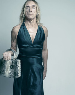 rainbowfairyprincess:  punkrockmermaid:  “I’m not ashamed to dress ‘like a woman’ because I don’t think it’s shameful to be a woman.” - Iggy Pop Iggy Pop is such a bad ass. There’s an interview I watched where his manager talked about