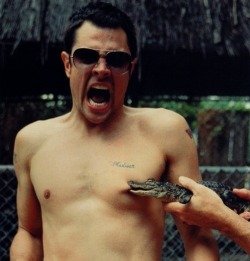 still hot even with a gator on his nipple