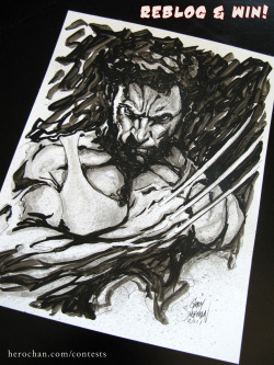 herochan:  Hand-Drawn Wolverine Art by Gary Shipman Simply reblog this post to enter (one entry per blog). We will randomly select one winner on Friday, February 17th, 2012.  Only 24 hours left to enter!!! 