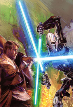 eddiefuckingstonem:  Obi Wan Kenobi versus General Grievious More STAR WARS here