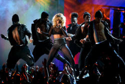 Rihanna performs at The 54th Annual Grammy Awards at Staples Center on February 12, 2012, in Los Angeles, California.