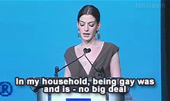 redlance:  stephadoodle:  I love you.  I’m just going to sit on tumblr all day and lose myself in stuff like this. I love you, Anne Hathaway.   Awesome!