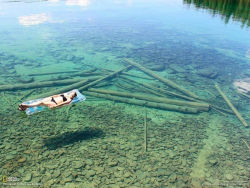 a-rtist:  falling-through-the-time-vortex:  kamachameleon:  eiyoko:  awkmylife:  ask-drunken-lin-bei-fong:  k-hiq:   skylark11: a lake in montana whose water is so clear it appears shallow, when really its over 100 feet deep!  this is actually kinda terri