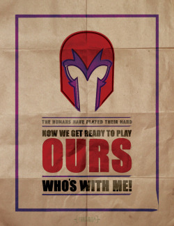 herochan:  X-Men First Class inspired recruitment posters Created by Jieresa Ventura Website || Tumblr    01001100 