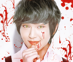  onew as a vampire from etude house ♥  
