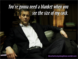 The best of Scotland Yard (Greg Lestrade, Sally Donovan, and Sylvia Anderson), from BBC Sherlock pick-up lines.