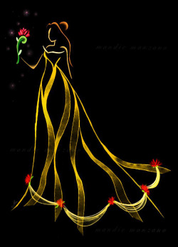 mandiemanzano:  -Ribbon Art: Princesses- COPYRIGHT NOTICE © 2012. Mandie Manzano. You are free to share the work but you must attribute the author or artist. You  may not use this work for commercial purposes. You may not alter, transform, or build upon